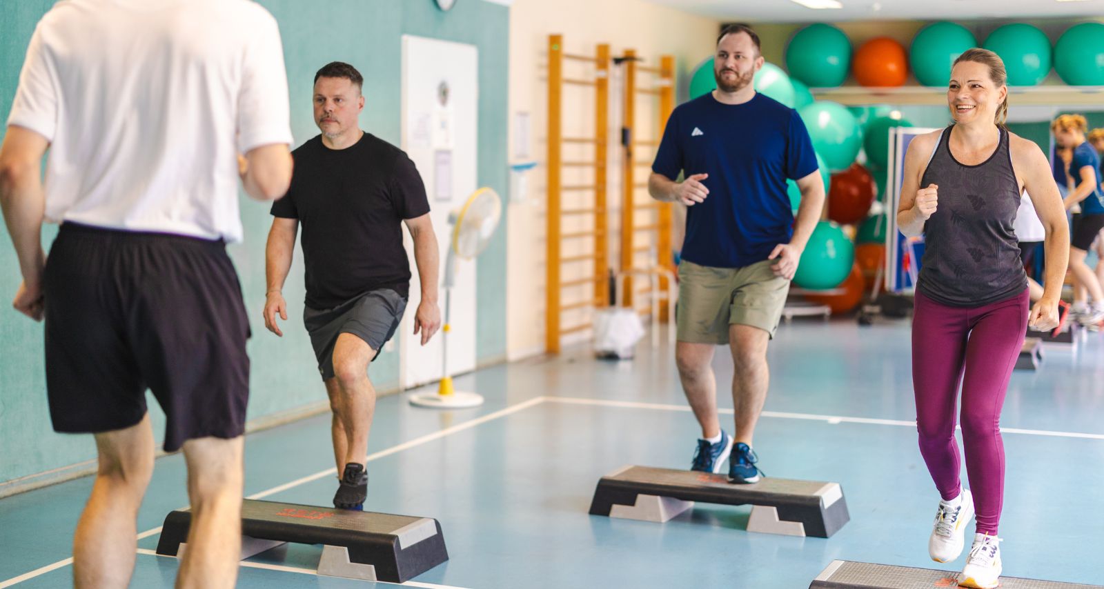 Eine Gruppe während des RV fit Programs im AGZ Leipzig